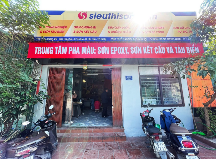 Hình ảnh trung tâm pha màu Công Ty Siêu Thị Sơn