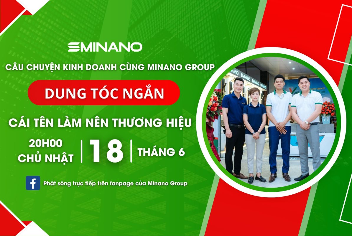 banner minano dung tóc ngắn