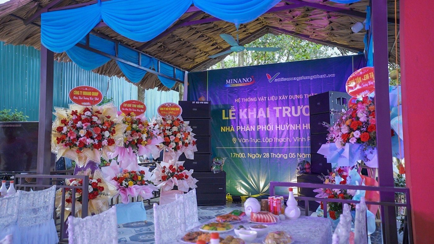 Khai trương nhà phân phối huỳnh phương vĩnh phúc